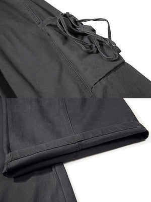 Ballon Cargohose – Grau, Taschenband und Saum, Nahaufnahme | XoKool