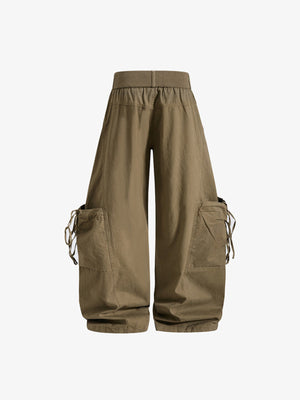 Ballon Cargohose – Khaki, Rückansicht | XoKool