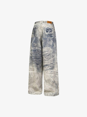 Jeans mit Print – Rückansicht | XoKool