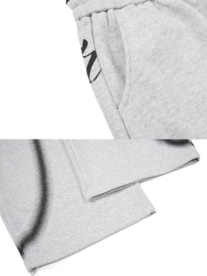 Barrel sweatpants – Grey pocket and hem close-up | XoKool
