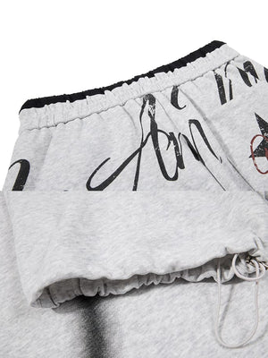Barrel sweatpants – Grey waistband and toggle hem close-up | XoKool