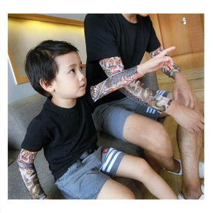 It’s not every day you see a toddler or kid sporting some awesome tats. Dress your cool kid in this shirt and it will be sure to turn heads! It comes with printed tattoos on each sleeve 👦 ☑️ This incredibly unique, unisex outfit is perfect for any occasi