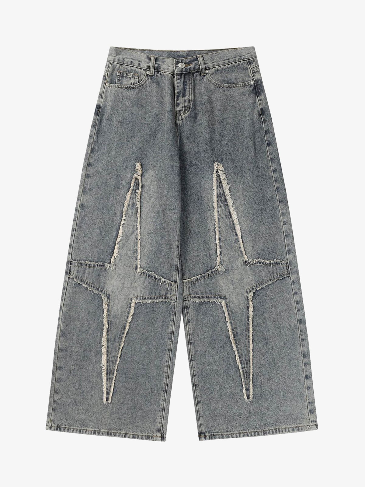 Wide Leg Jeans – High Street Star Washed Jeans | XoKool