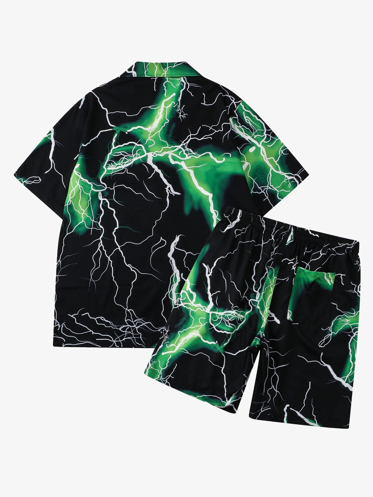 Matching Sets – Street Rap Lightning Printed Short Sets | XoKool