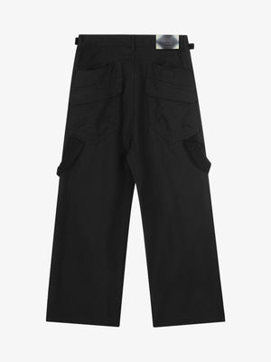 Adjustable Waistband Pleated Casual Pants - thumbnail 9
