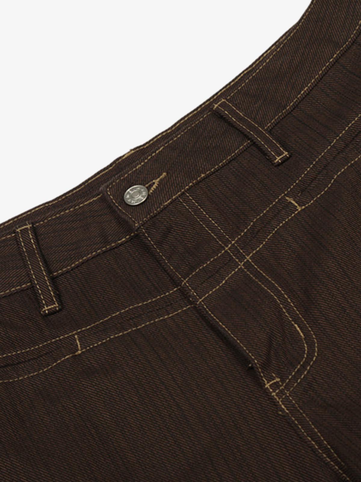 Vintage Contrast Thread Barrel Pants - image 4