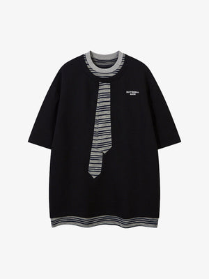 High Street Tie Embroidered Design T-Shirt - thumbnail 1