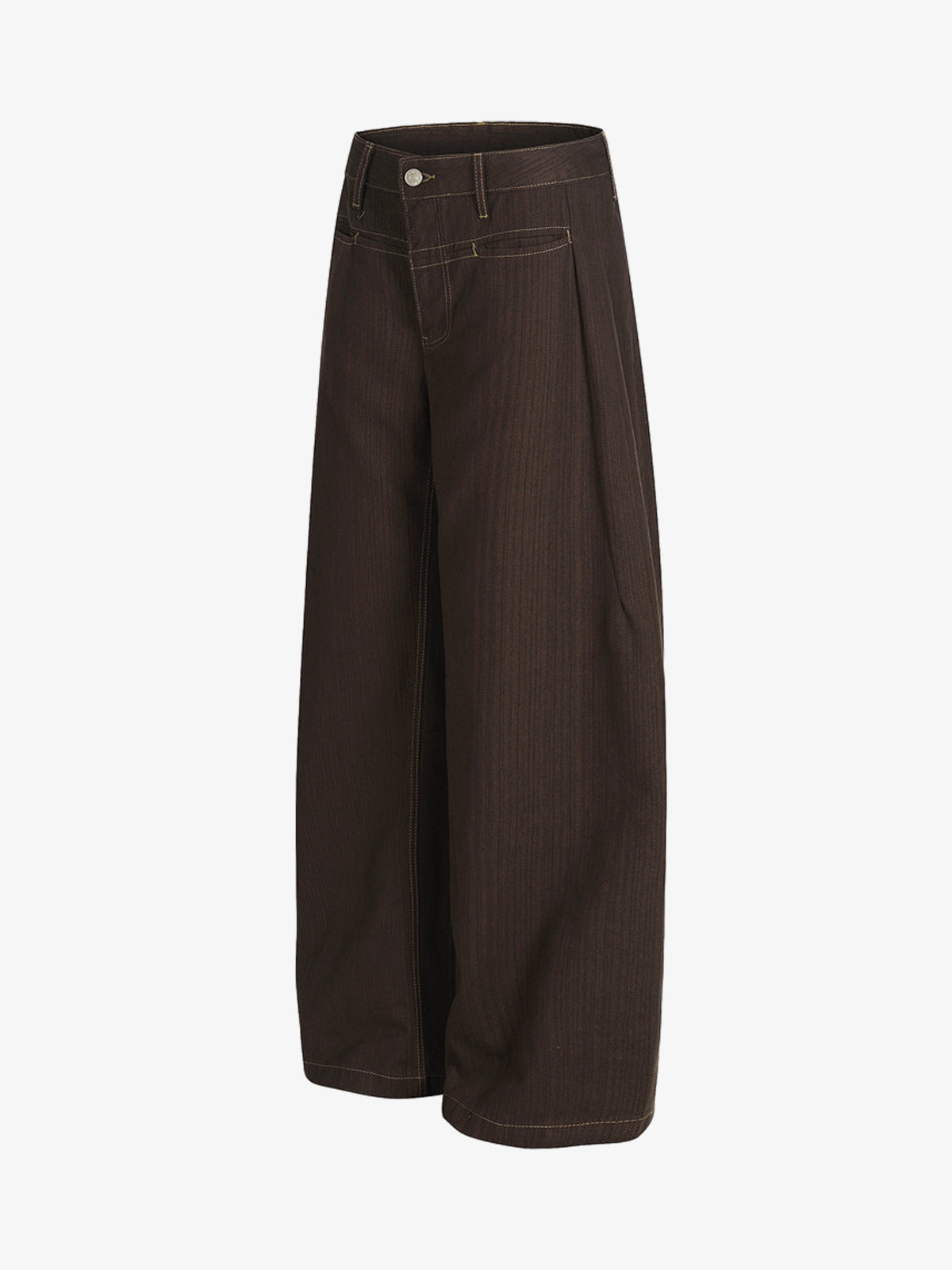 Vintage Contrast Thread Barrel Pants - image 3