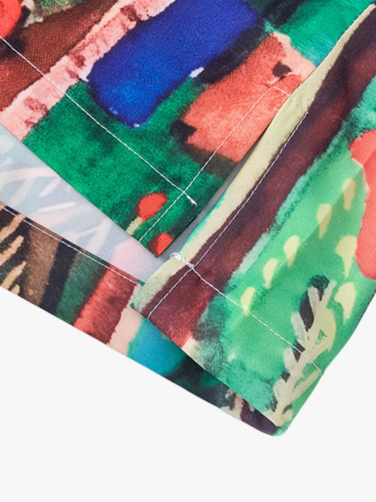 Beach Vacation Oil Painting Print Short-sleeved Shirt - image 6