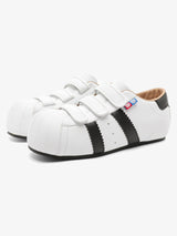 Vintage Shell Toe Velcro Strap Puffy Sneakers