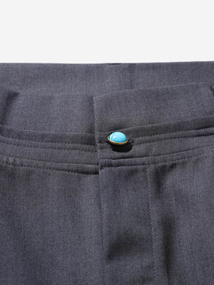 Turquoise Design Flared Scimitar Pants - thumbnail 5
