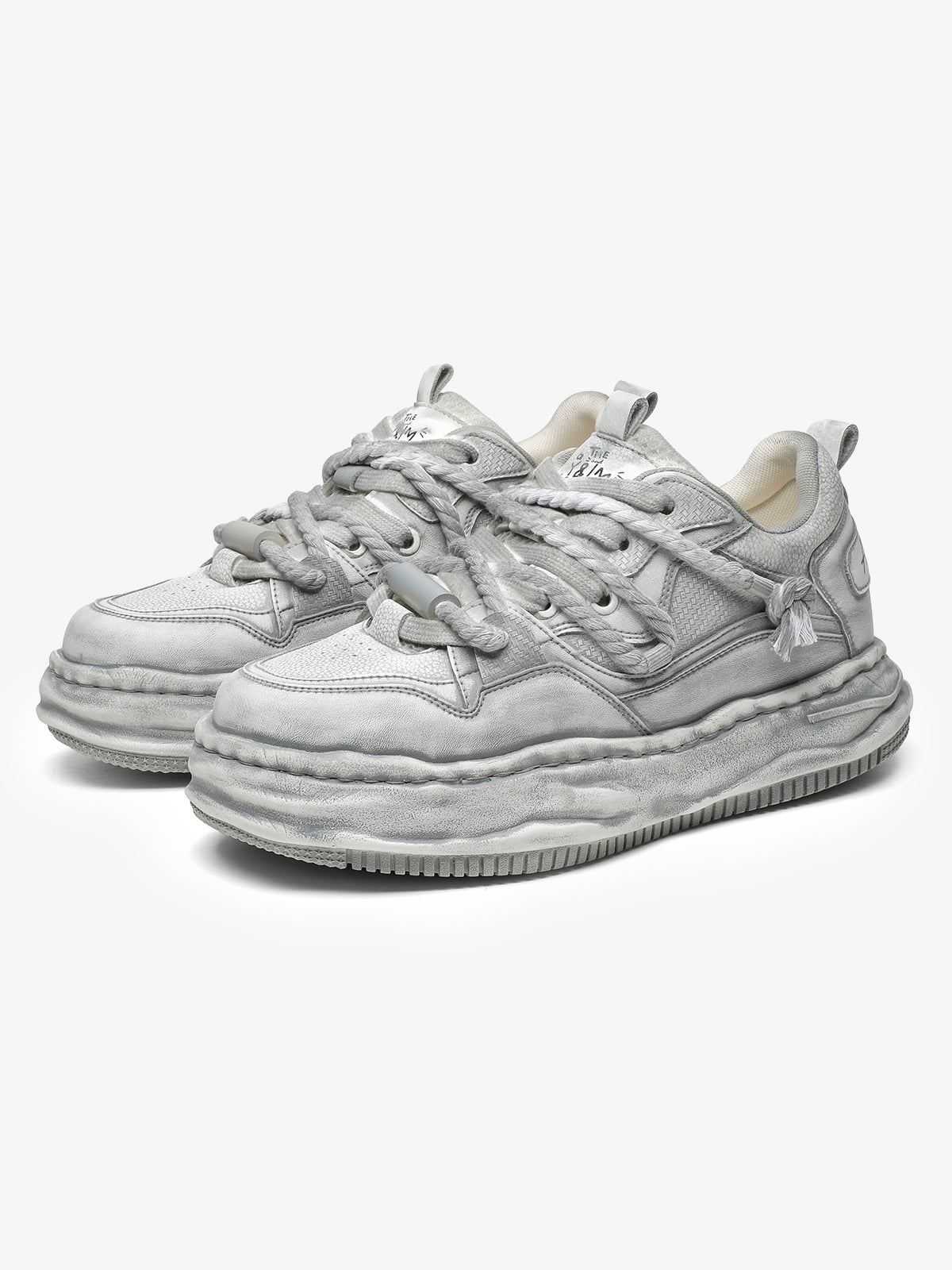 Deconstructed Distressed Chunky Street Sneakers