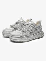 Deconstructed Distressed Chunky Street Sneakers