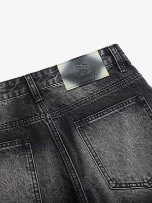 Vintage Washed Distressed Whisker Barrel Jeans - thumbnail 7