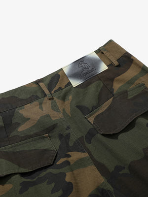 Vintage Multi-Pocket Functional Camo Cargo Pants - thumbnail 6