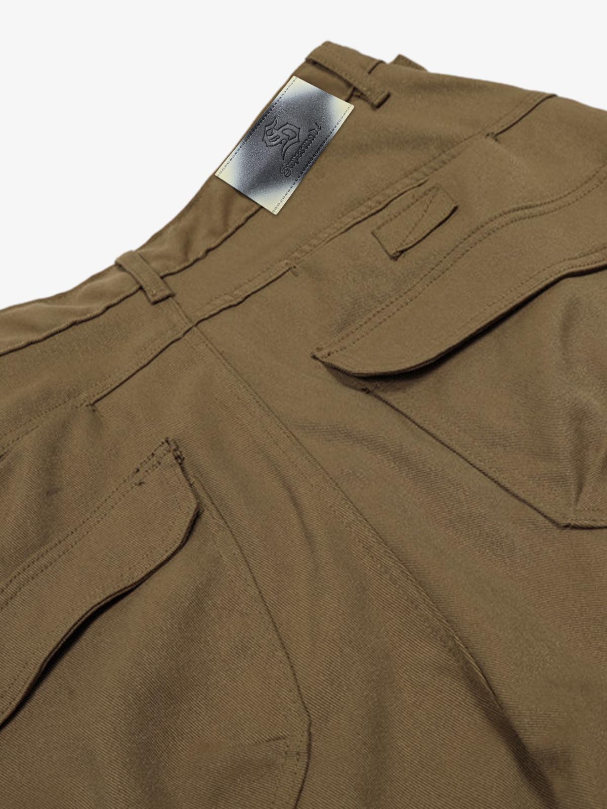 Adjustable Waistband Pleated Casual Pants - image 5