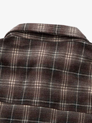 Cotton Street Distressed Plaid Faux Two-Piece Shirt - thumbnail 4