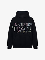 Colorful Beaded Letter Pattern Hoodie