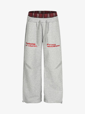 Retro Double Waist Loose Wide-Leg Pants - thumbnail 1