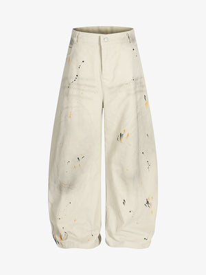 Retro Inkjet Dirty Dyed Barrel Pants - thumbnail 1