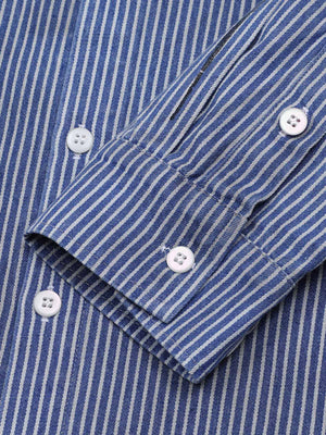 Streetwear Red Star Striped Long Sleeve Shirt - thumbnail 4