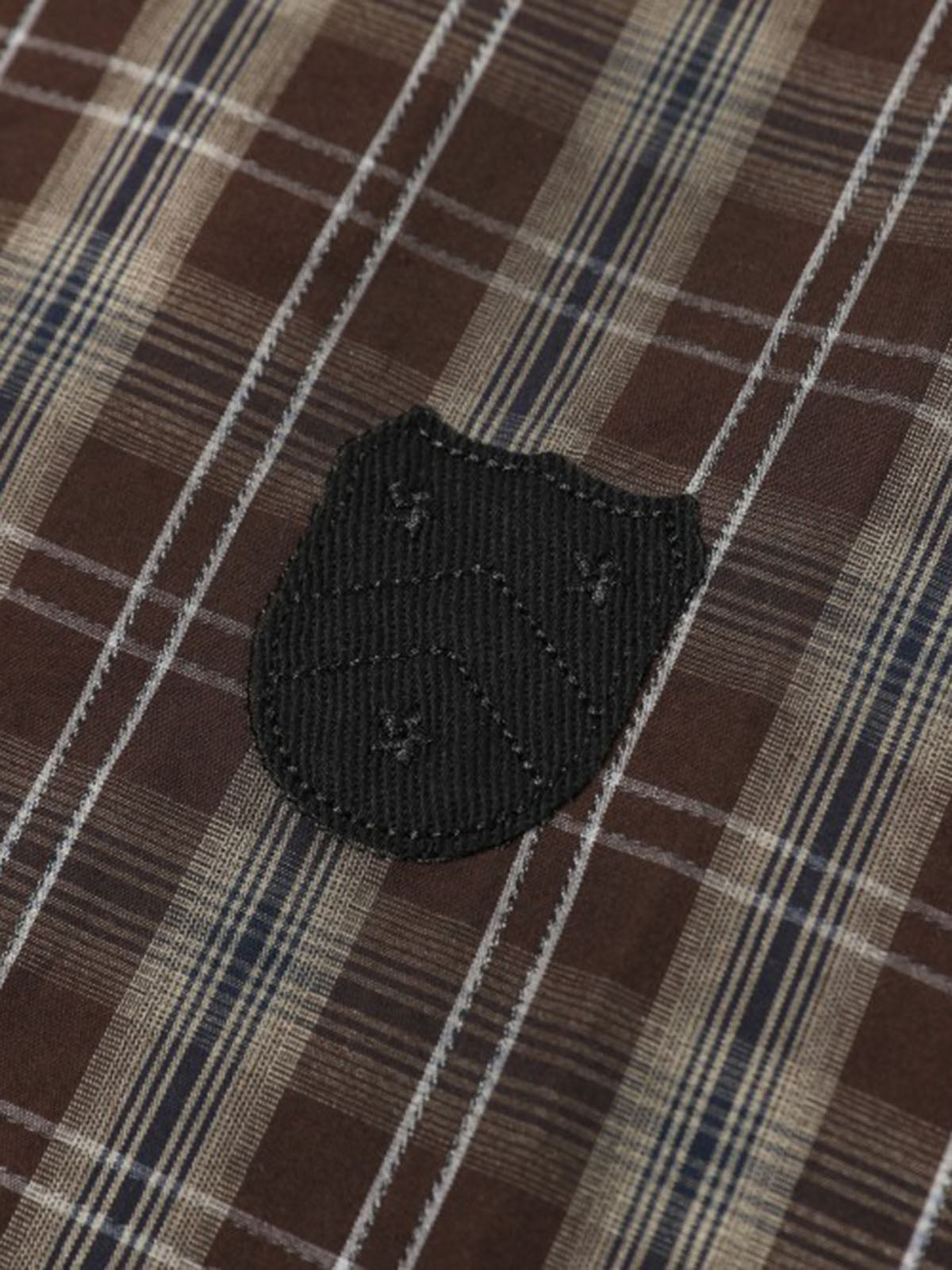 Vintage Patch Embroidered Plaid Shirt - image 4