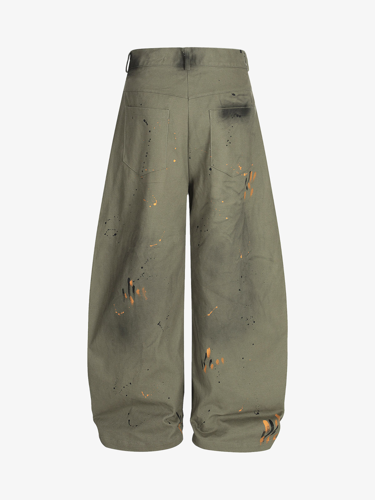 Retro Inkjet Dirty Dyed Barrel Pants - image 20