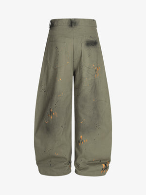 Retro Inkjet Dirty Dyed Barrel Pants - thumbnail 20