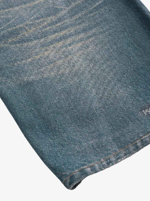 Charm print ripped jeans – hem close-up | XoKool