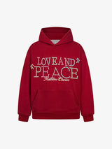 Colorful Beaded Letter Pattern Hoodie