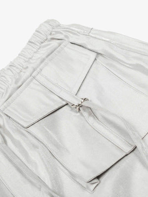 High Street Rivet Pleated Workwear Multi-Pocket Casual Pants - thumbnail 6