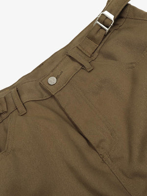 Adjustable Waistband Pleated Casual Pants - thumbnail 4