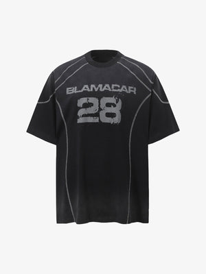 Distressed Digital Print Short-Sleeved T-Shirt - thumbnail 2