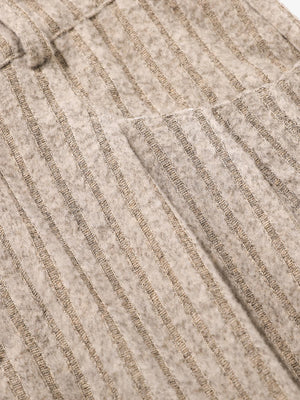 Retro Wool Blend Pleated Baggy Trousers - thumbnail 10