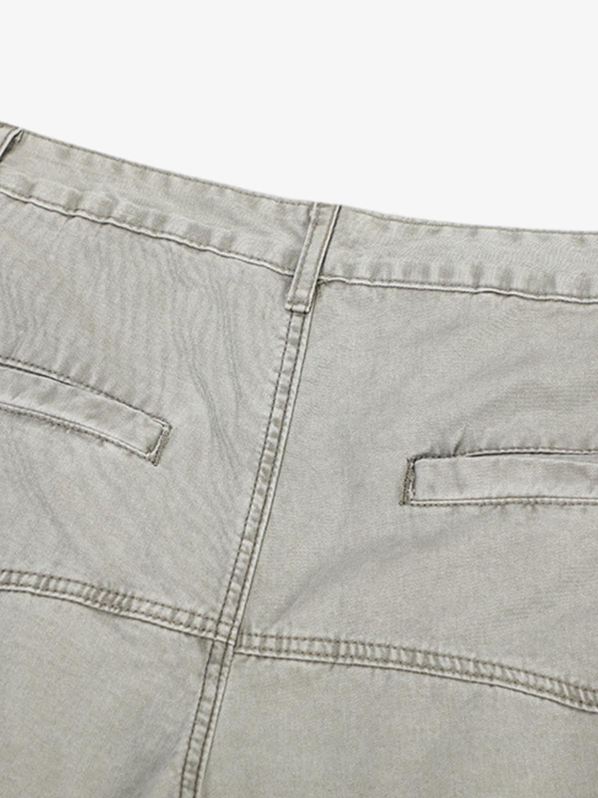 Patchwork Multi-Pocket Workwear Casual Machete Pants - image 4