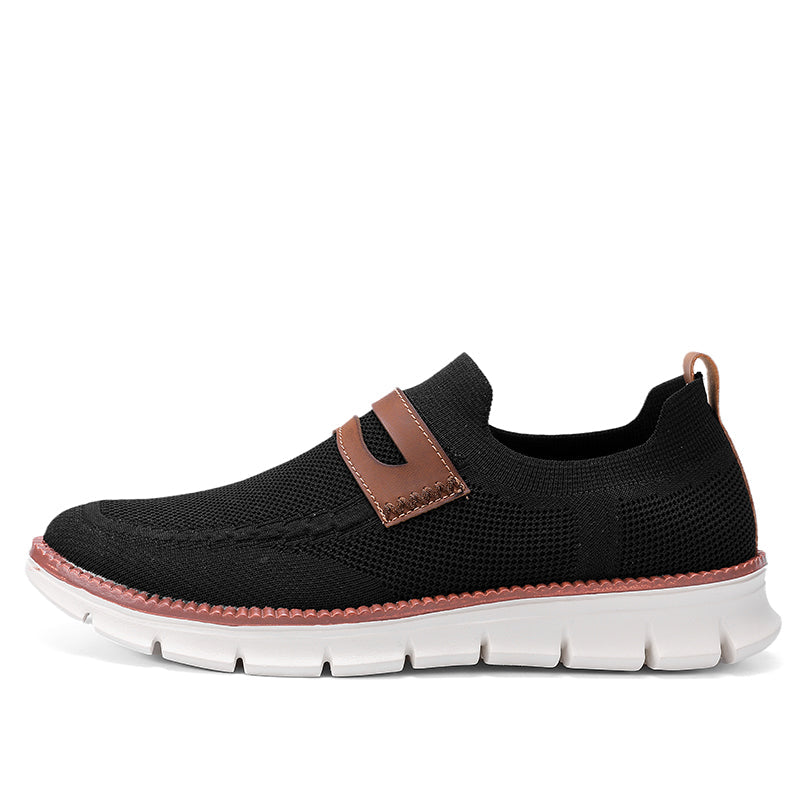 QEVV X9X Slip-On Oxford Shoes