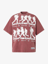 Rock Style Retro Letter Print T-shirt