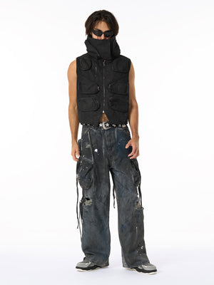 Heavy-Duty Multi-Pocket Multi-Zipper Vest - thumbnail 9
