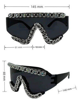 Chain-Embellished Sunglasses - thumbnail 13