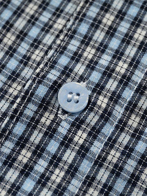 Double-layered Plaid Deconstructed Shirt - thumbnail 7