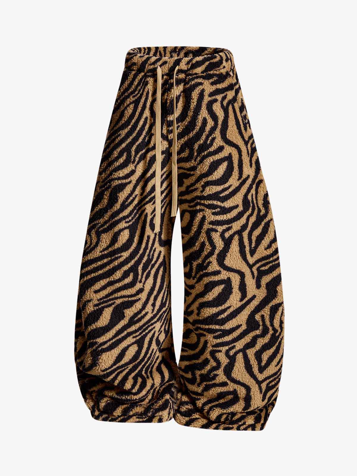 Zebra print pants – angled flat | XoKool