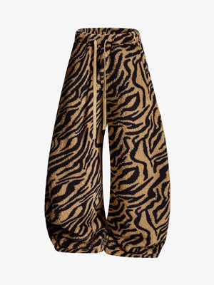 Zebra print pants – angled flat | XoKool