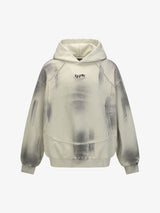 Hip-Hop Wasteland Ink-Dyed Raw Edge Hoodie