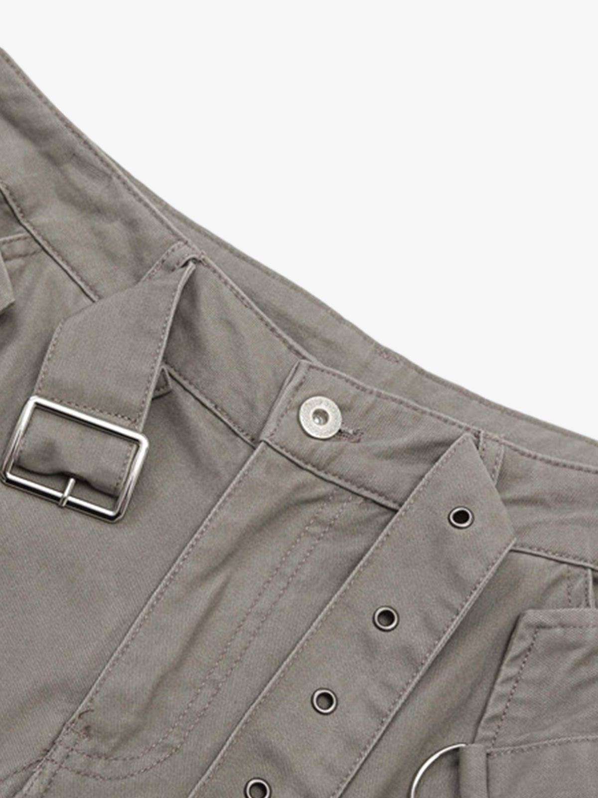 Multi-Pocket Cargo Flared Pants - image 5