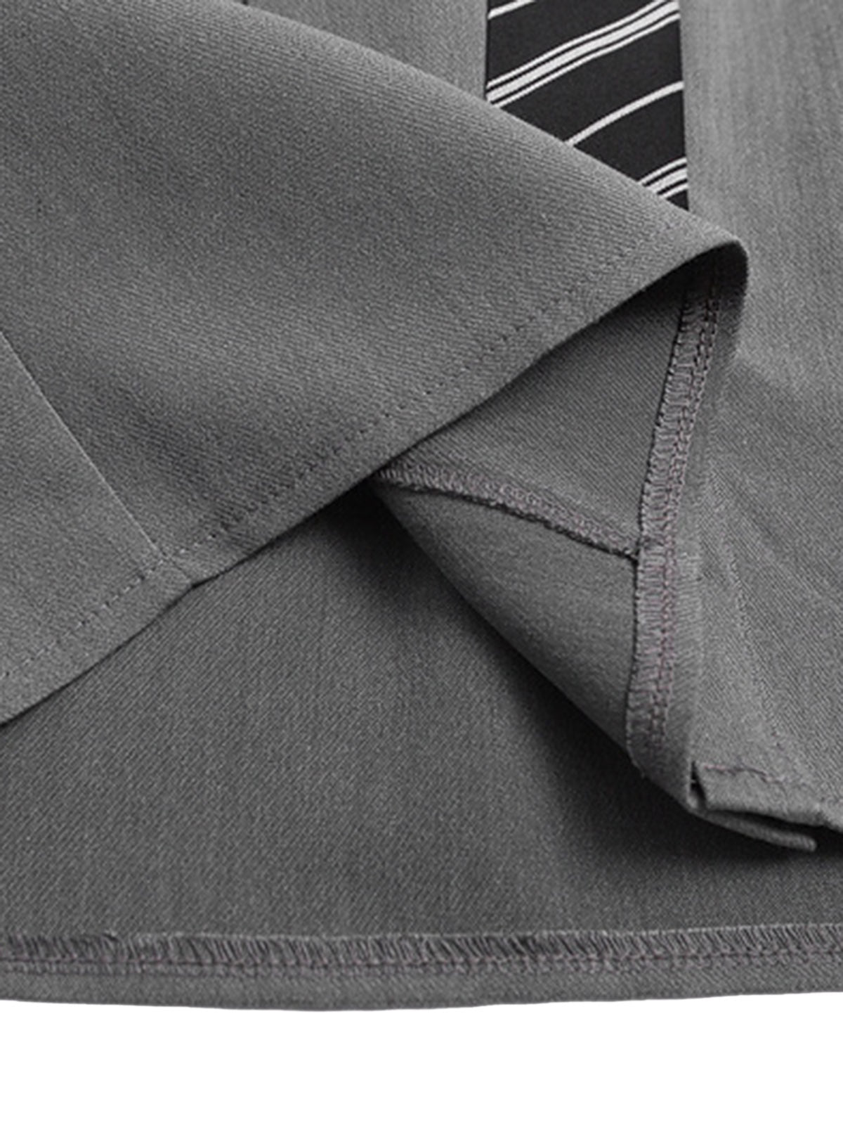 Deconstructed Patchwork Tie Short-Sleeved Shirt - image 6
