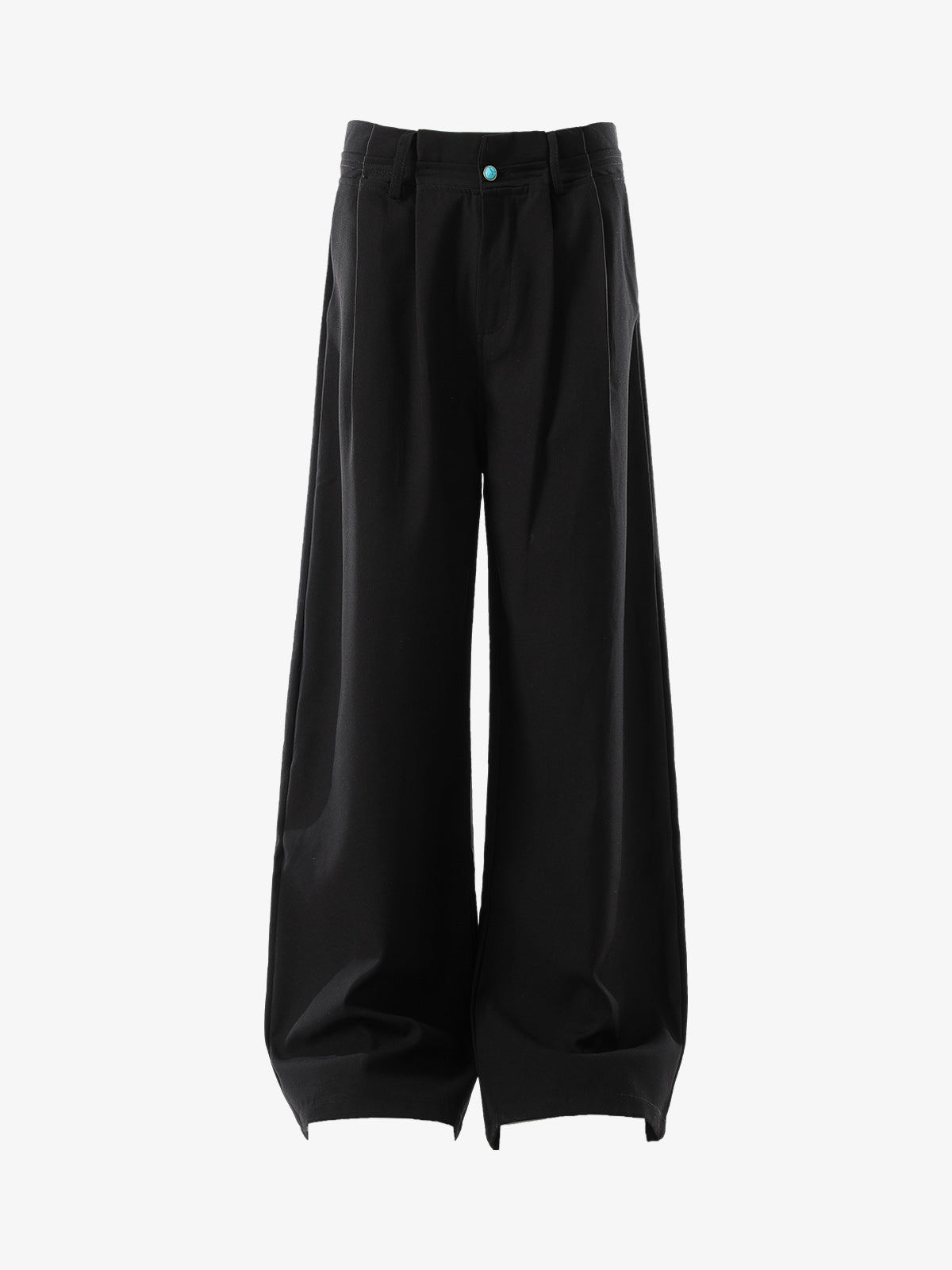 Turquoise Design Flared Scimitar Pants - Black