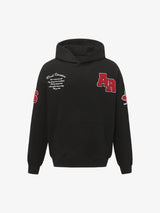 Street Letter Patch Embroidered Heather Hoodie