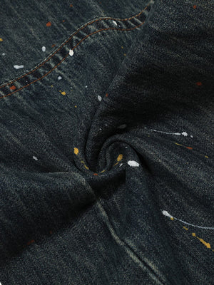 Dark Wash Barrel Jeans – Stoffdrehung Nahaufnahme | XoKool