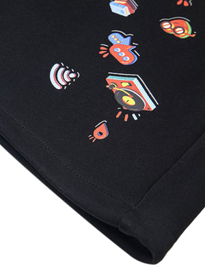 Retro Fun Pattern Washed Straight Pants - thumbnail 6