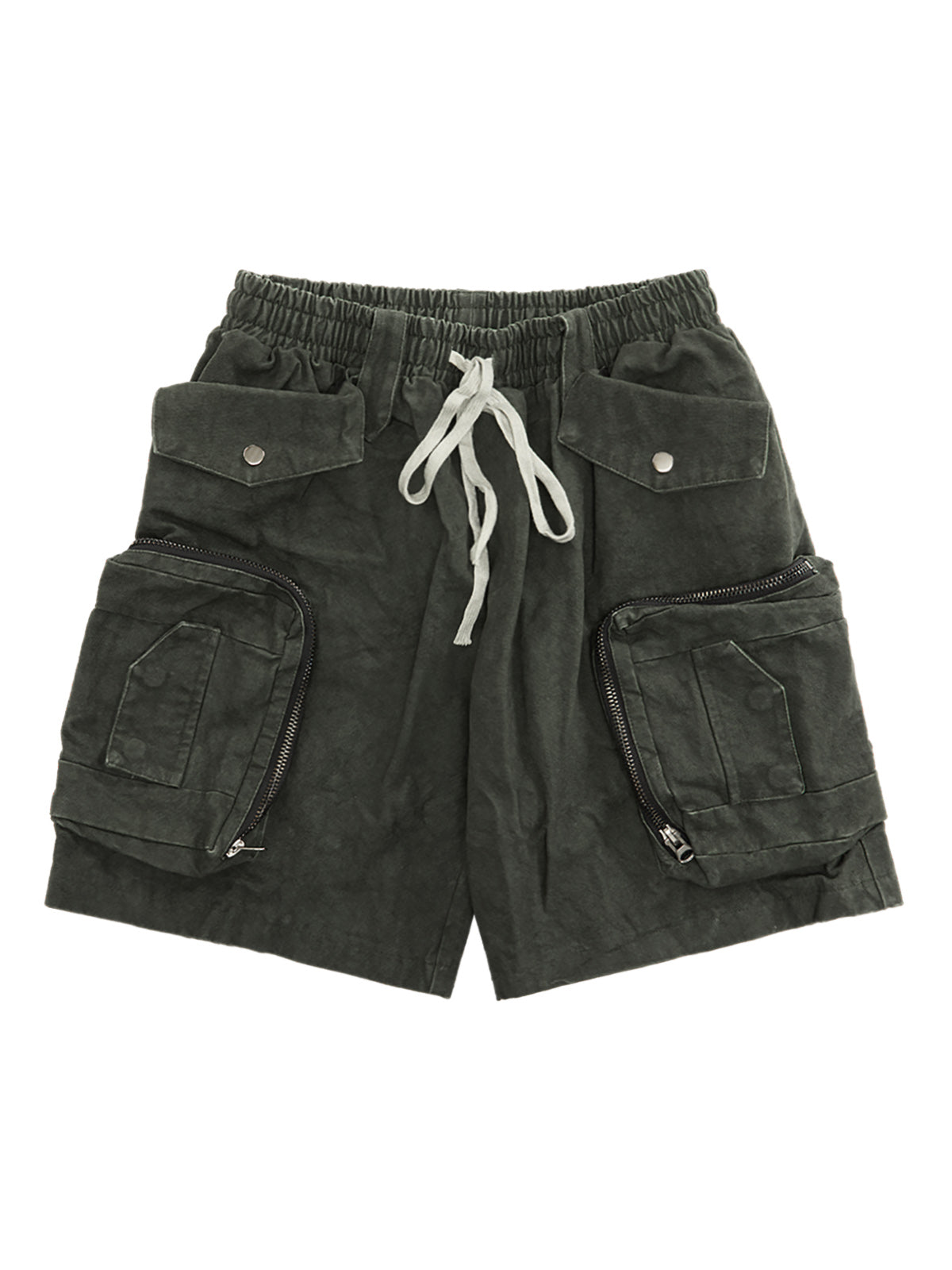 Heavy Tie Dye Multi Pockets Washed Shorts - 10801